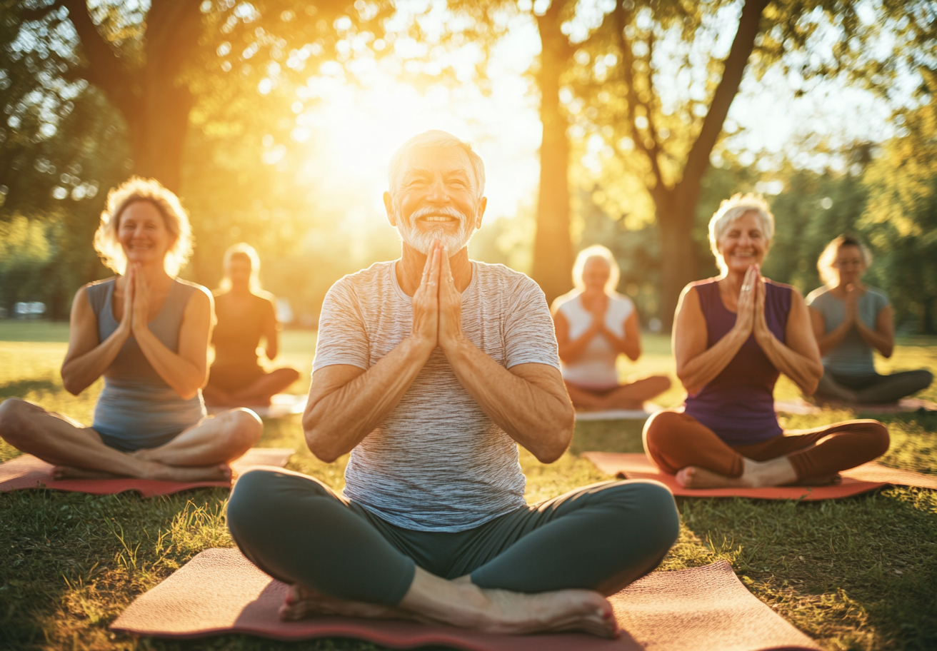 Затишний простір frelquador з практикуючими старшого віку